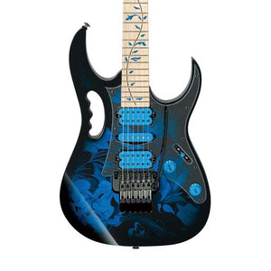 Ibanez JEM77P-BFP Steve Vai Signature Electric Guitar w/Gig Bag, Blue Floral Pattern
