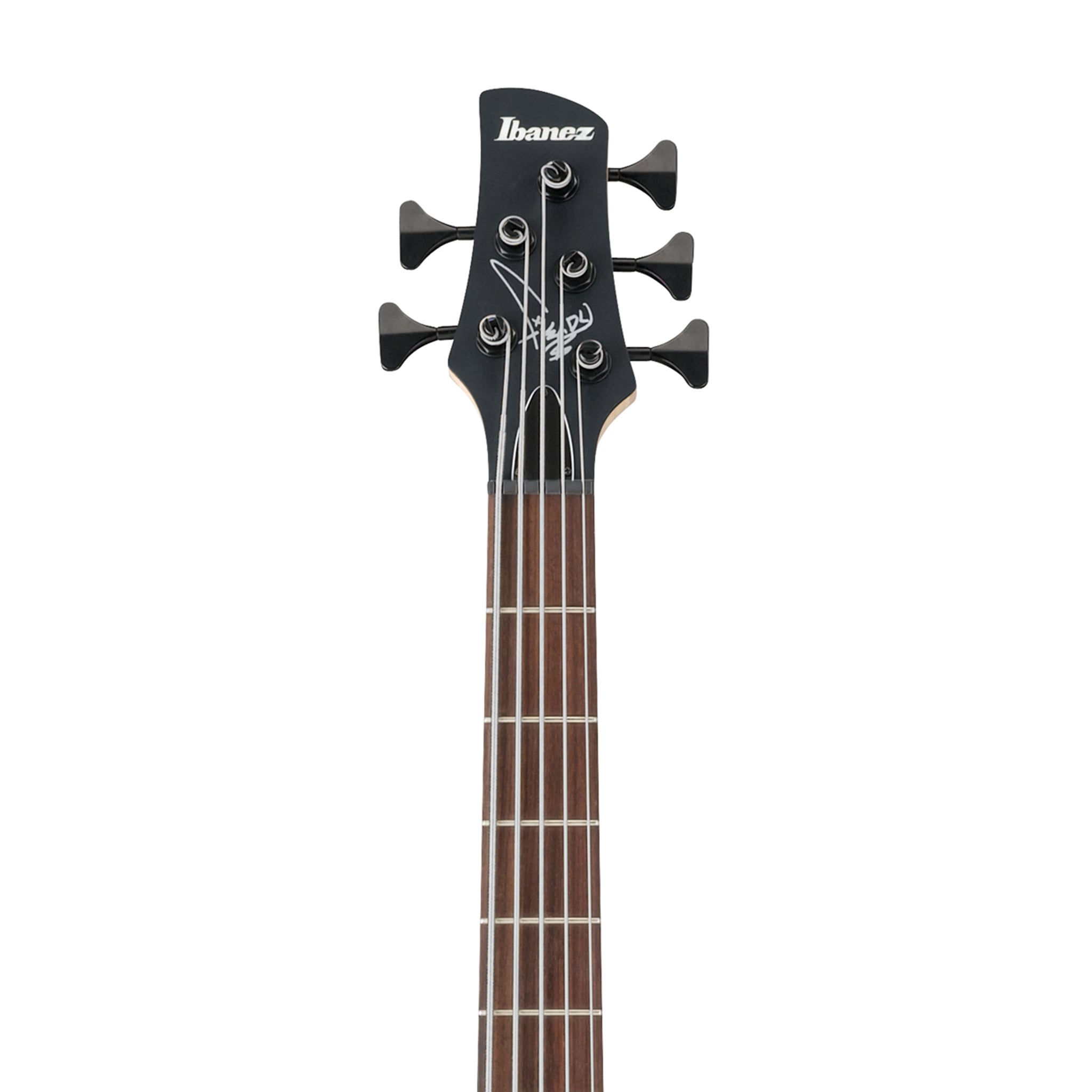 Ibanez K5-BKF Fieldy Signature 5-String Bass, Black Flat – Swee