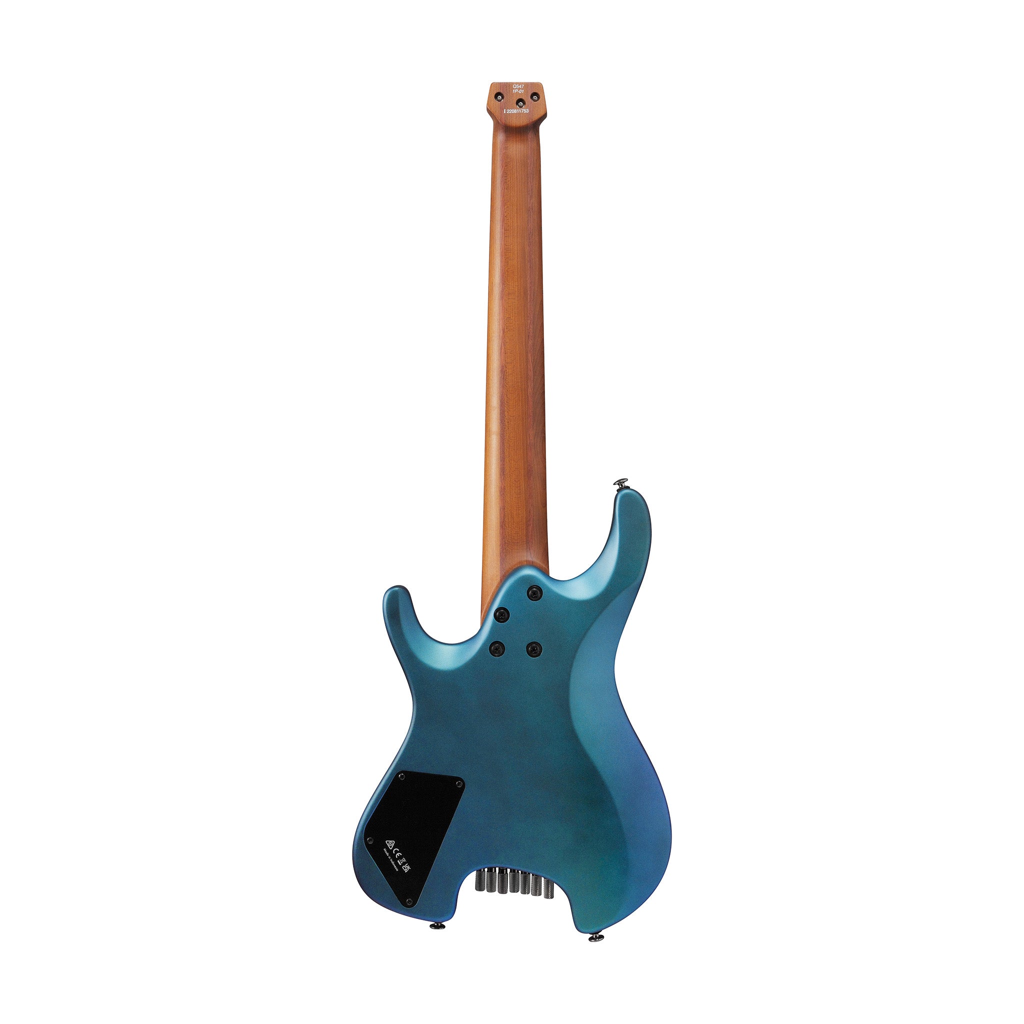 Ibanez Q547-BMM Headless Electric Guitar w/Bag, Blue Chameleon