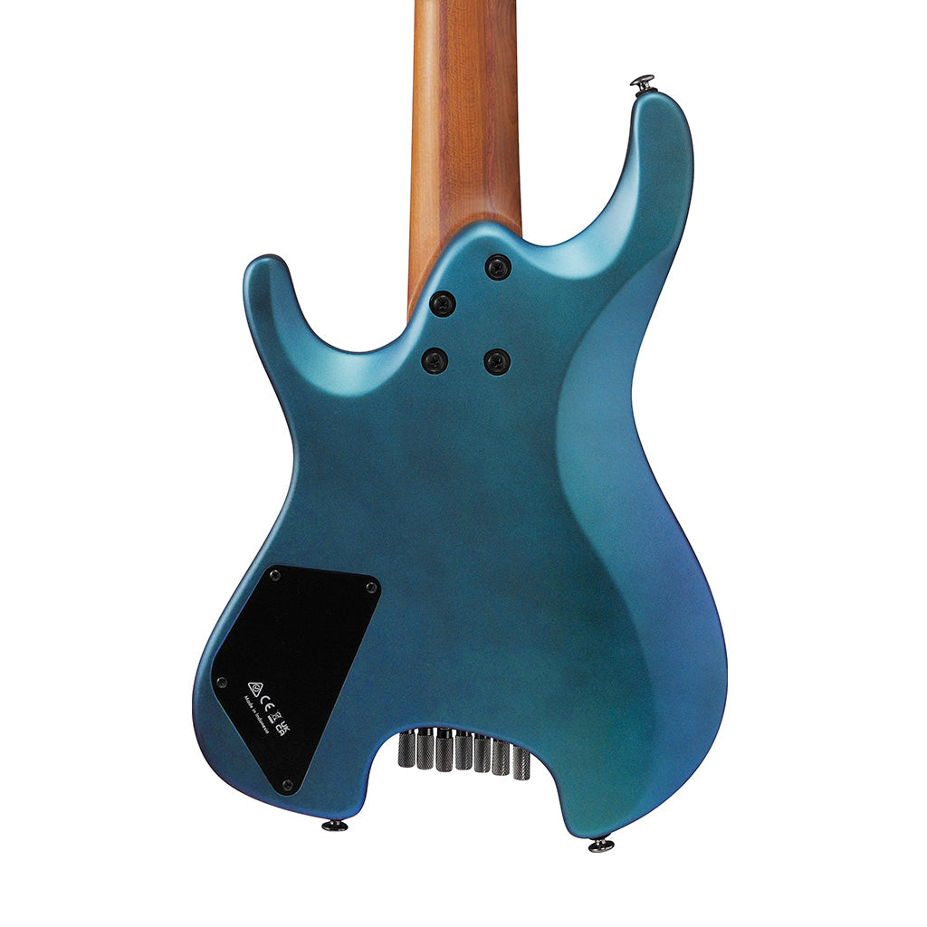Ibanez Q547-BMM Headless Electric Guitar w/Bag, Blue Chameleon Ibanez Q547-BMM Headless Electric Guitar w/Bag, Blue Chameleon
