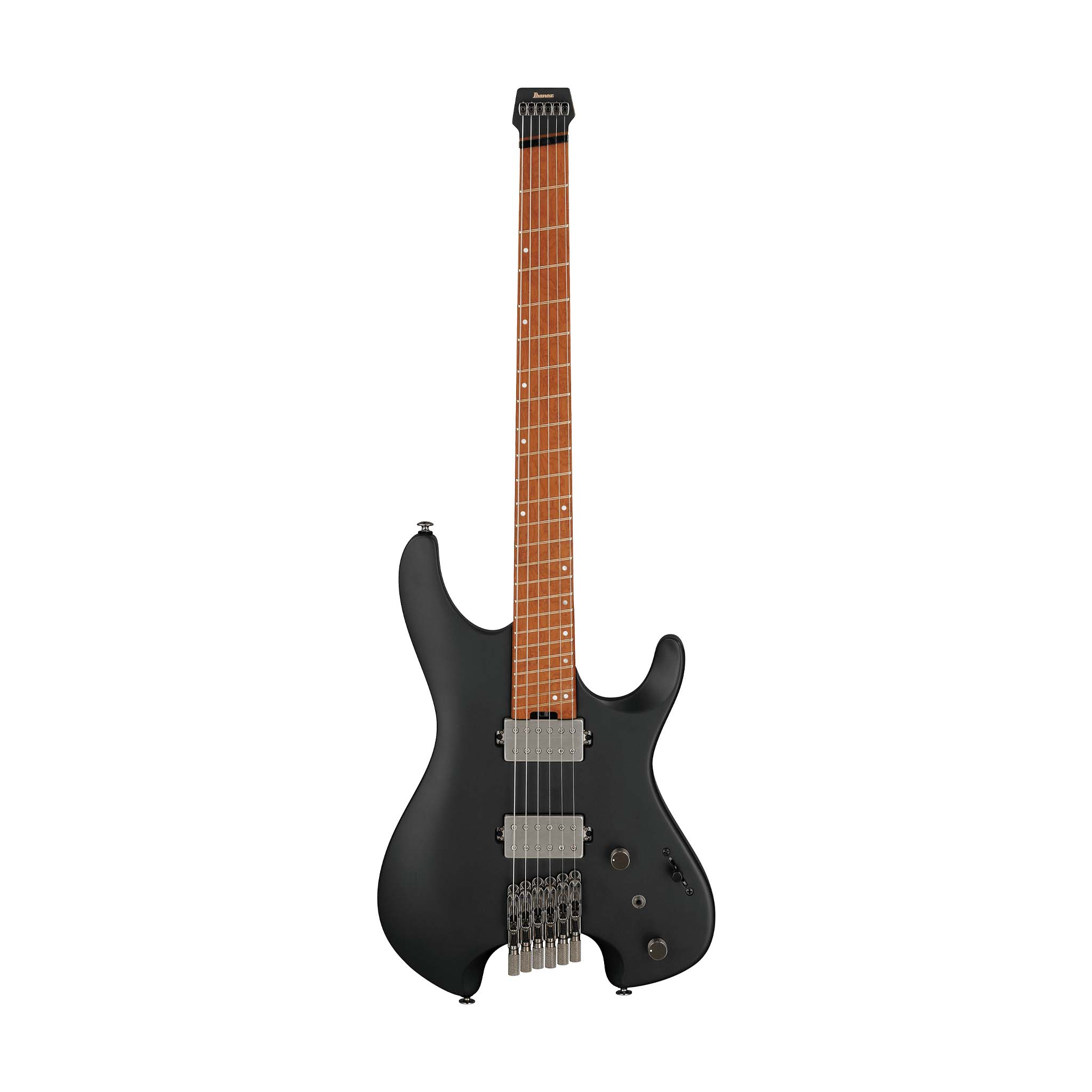 Ibanez QX52-BKF Headless Electric Guitar w/Bag, Black Flat