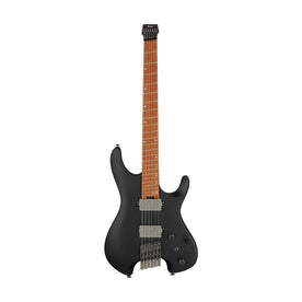 Ibanez QX52-BKF Headless Electric Guitar w/Bag, Black Flat