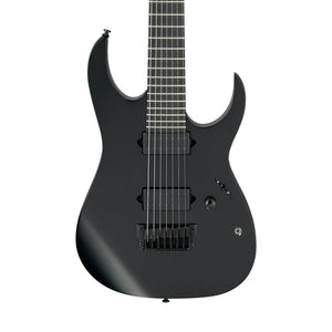 Ibanez Iron Label RGIXL7-BKF 7-String Electric Guitar, Black Flat