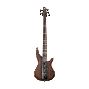 Ibanez Premium SR1355B-DUF 5-String Electric Bass Guitar w/Gig Bag, Dual Mocha Burst Flat