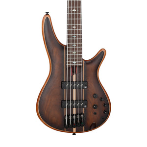 Ibanez Premium SR1355B-DUF 5-String Electric Bass Guitar w/Gig Bag, Dual Mocha Burst Flat