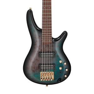 Ibanez SR405EPBDX Standard 5-String Bass Guitar, Tropical Seafloor Burst
