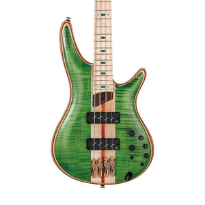 Ibanez Premium SR4FMDX-EGL Electric Bass Guitar w/Bag, Emerald Green Low Gloss