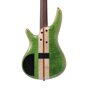 Ibanez Premium SR4FMDX-EGL Electric Bass Guitar w/Bag, Emerald Green Low Gloss