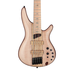 Ibanez Premium SR5FMDX2-NTL 5-String Electric Bass Guitar w/Gig Bag, Natural Low Gloss