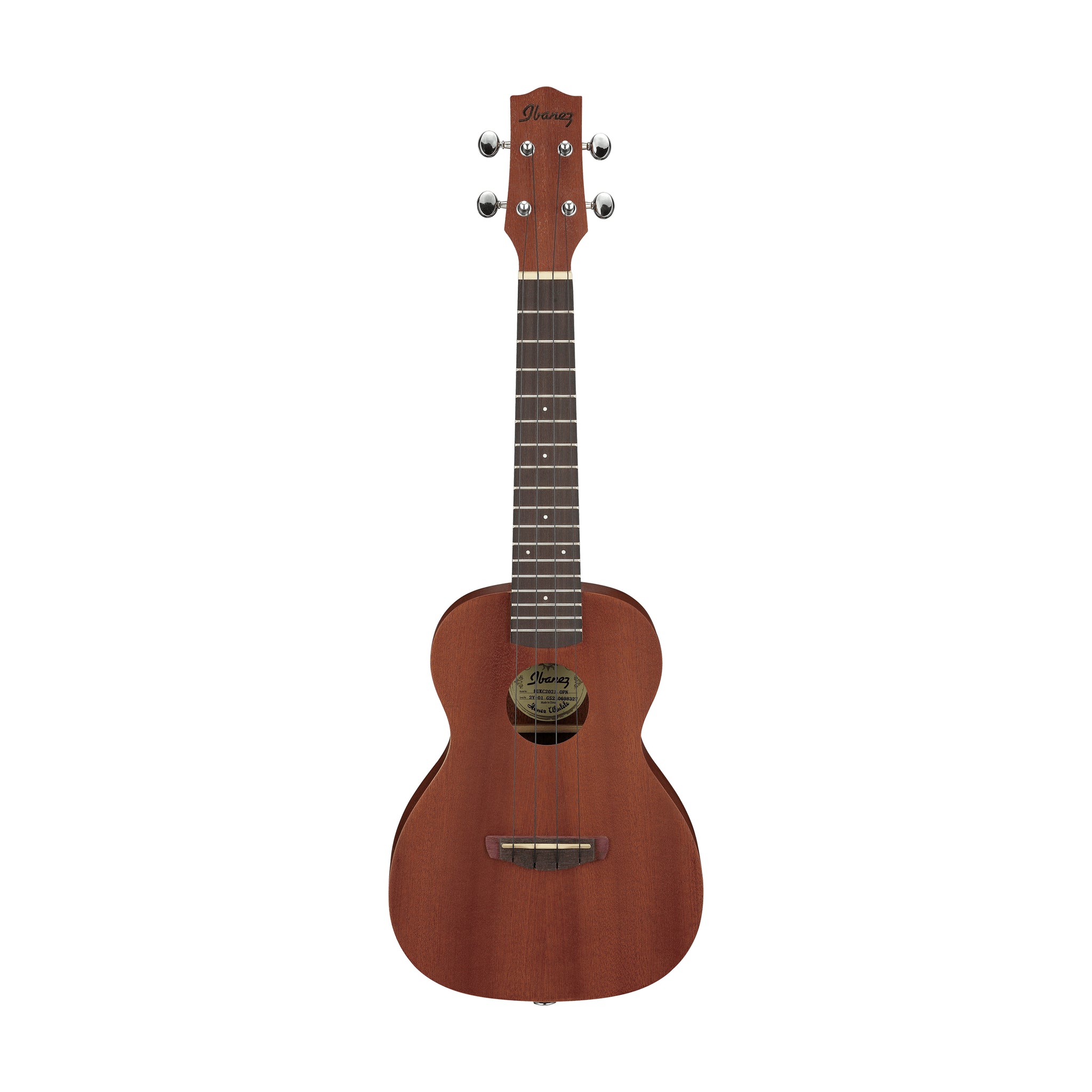 Ibanez UKC100-OPN Concert Ukulele w/ Bag, Open Pore Natural