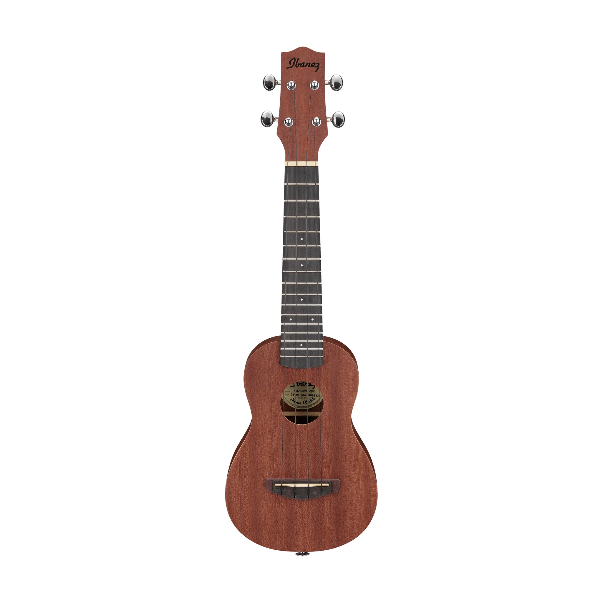 Ibanez UKS100-OPN Soprano Ukulele w/ Bag, Open Pore Natural