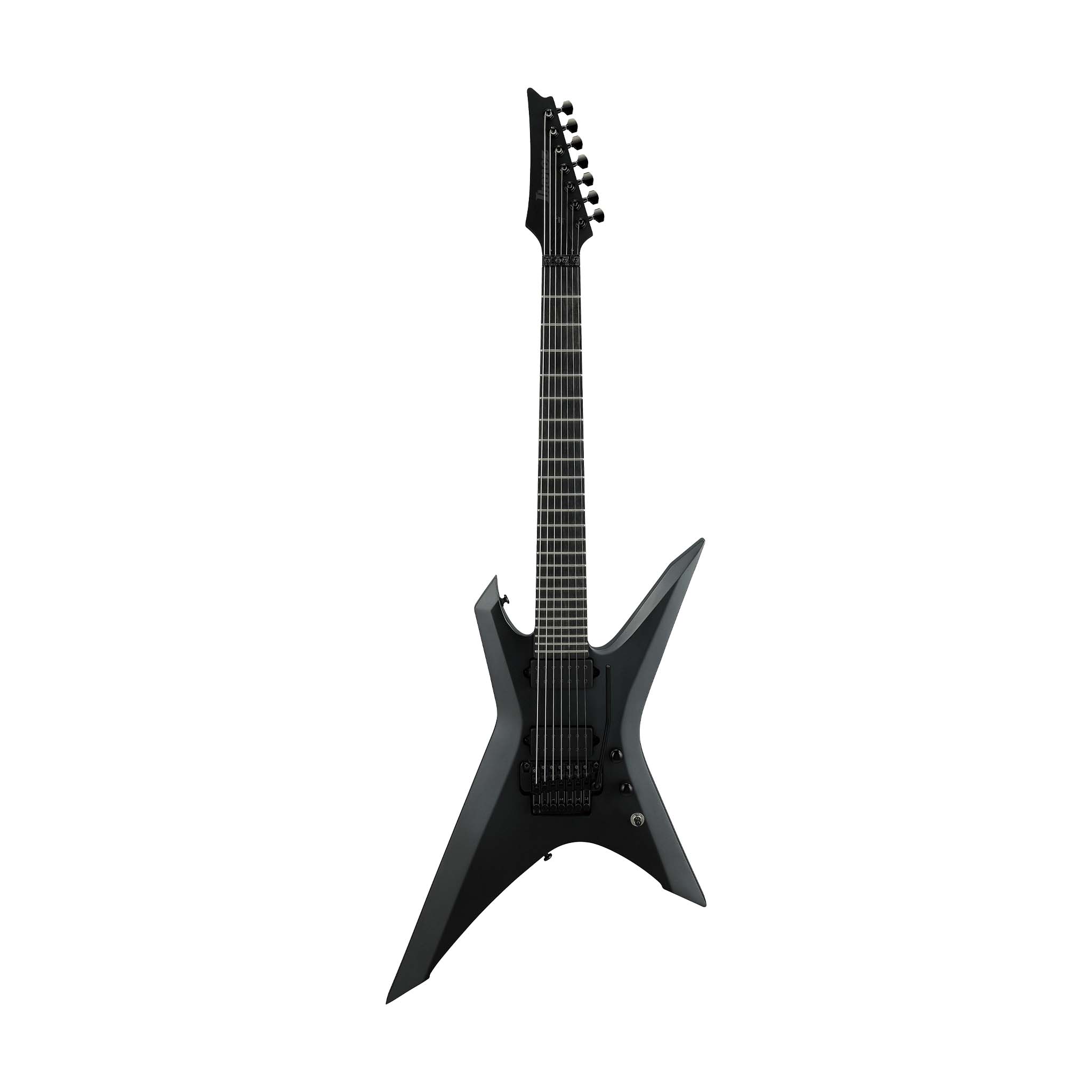 Ibanez Iron Label XPTB720-BKF 7-String Electric Guitar w/Bag, Black Flat