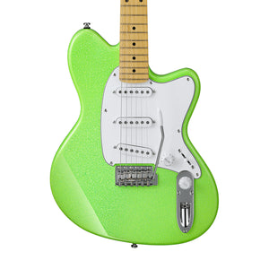Ibanez YY10-SGS Yvette Young Signature Electric Guitar, Maple FB, Slime Green Sparkle