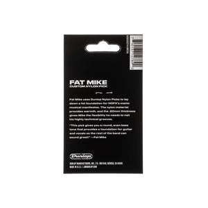Jim Dunlop 44P.60FM Fat Mike Nylon Guitar Pick, Pack of 6