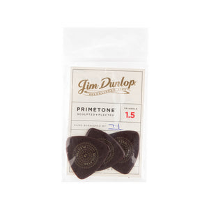 Jim Dunlop 513 Primetone Triangle Smooth Pick, 1.5mm, 3-Pack