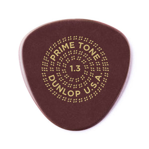 Jim Dunlop 514 Primetone Semi-Round Smooth Pick, 1.3mm, 3-Pack