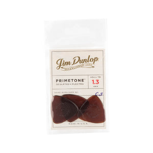 Jim Dunlop 516P 1.3 Primetone Small Triangle w/Grip Pick, 3-Pick Player's Pack