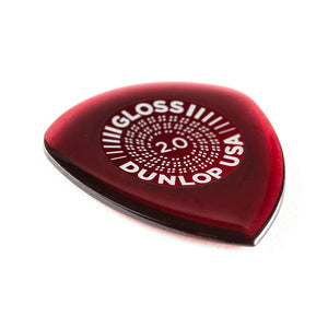 Jim Dunlop 550P2.0 Flow Gloss 2.0MM Guitar Pick, 3-Pack