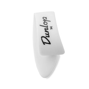 Jim Dunlop 9002P White Thumbpick, Medium, 4-Pack