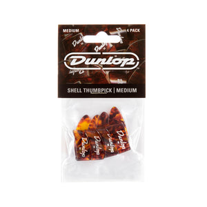 Jim Dunlop 9022P Shell Thumbpick, Medium, 4-Pack