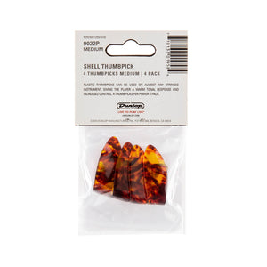 Jim Dunlop 9022P Shell Thumbpick, Medium, 4-Pack