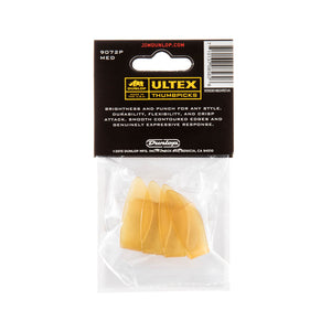 Jim Dunlop 9072P Ultex Gold Thumbpick, Medium, 4-Pack