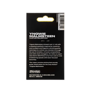 Jim Dunlop YJMP02RD Yngwie Malmsteen Custom Delrin Guitar Pick, 2.0 mm, Pack of 6