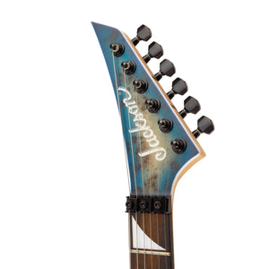 Jackson MJ Series Dinky DKRP Electric Guitar, Ebony FB, Transparent Blue Burst