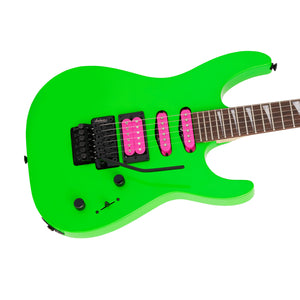 Jackson X Series Dinky DK3XR HSS Electric Guitar, Laurel FB, Neon Green