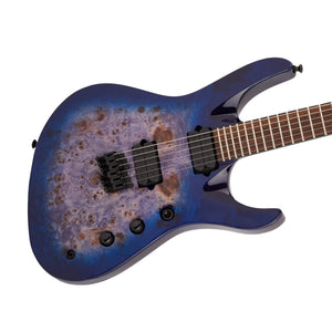 Jackson Pro Series Signature Chris Broderick Soloist HT6P Electric Guitar, Laurel FB, Transparent Blue