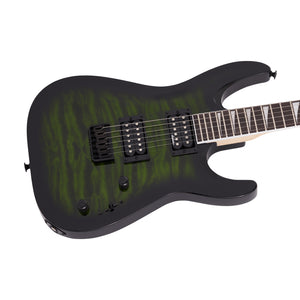 Jackson JS Series Dinky Arch Top JS32Q DKA HT Electric Guitar, Amaranth FB, Transparent Green Burst