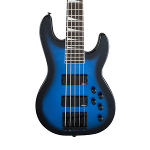 Jackson JS Series Concert Bass JS3V Guitar, Amaranth FB, Metallic Blue Burst