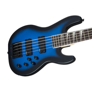 Jackson JS Series Concert Bass JS3V Guitar, Amaranth FB, Metallic Blue Burst