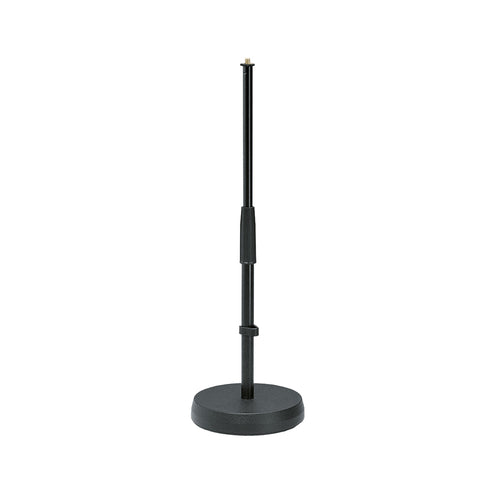 K&M Table and Floor Microphone Stand, Black