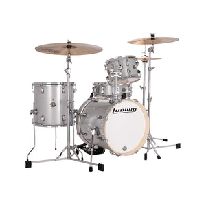 Ludwig LC2797 Breakbeats By Questlove 4-Piece Drum Kit w/ Bag, Silver Sparkle