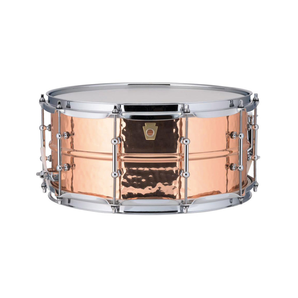 Ludwig LC662KT 6.5x14inch Copperphonic Snare Drum, Hammered Shell, Tube Lugs