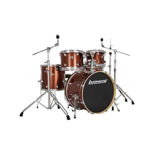 Ludwig LE520024 Evolution 5-Piece Drum Kit w/Hardware, Copper