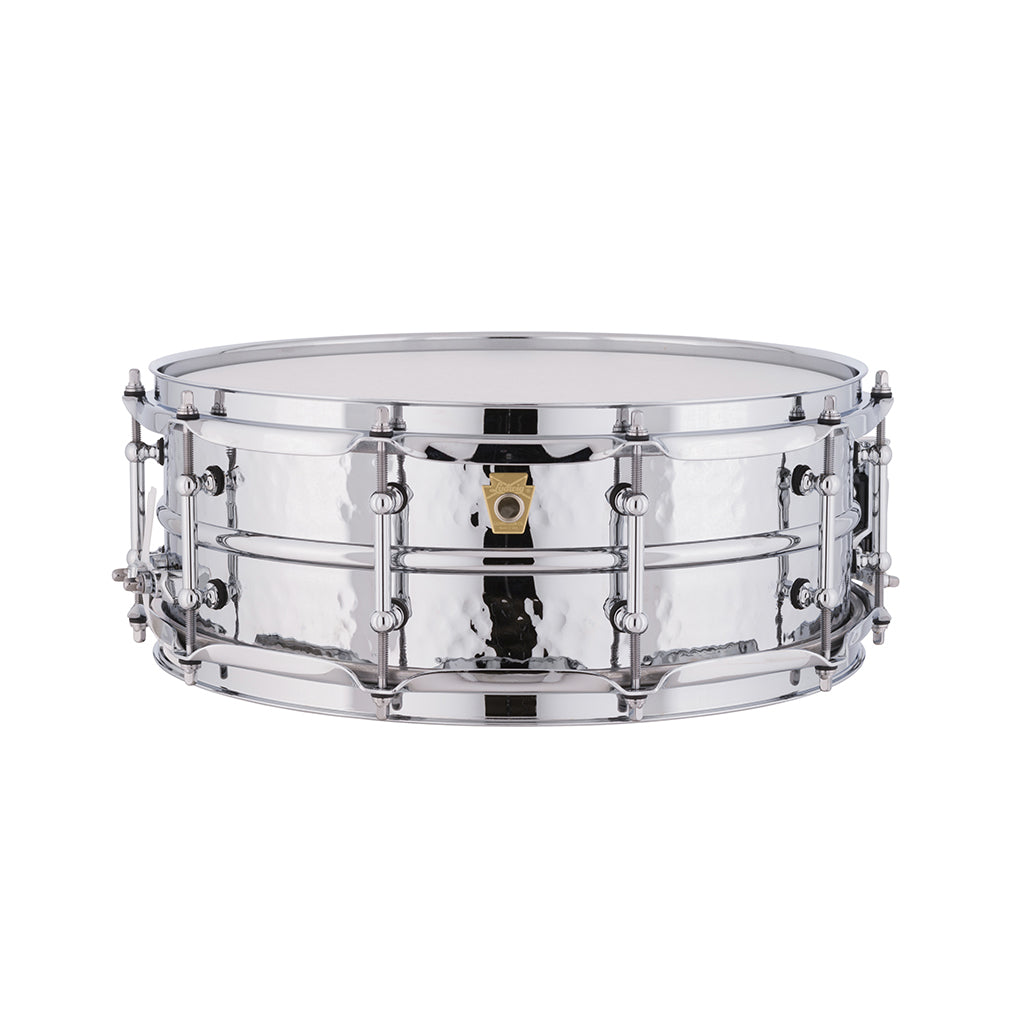 Ludwig LM400KT 5x14inch Supraphonic Chrome-Plated Aluminium Snare Drum, Hammered Shell, Tube Lugs