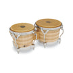 Latin Percussion Generation II Bongos With Traditional Rims, Natural/Chrome