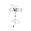 Latin Percussion LP256-S 13+14inch Tito Puente Timbales, Stainless Steel