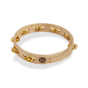 Latin Percussion LP381-B 10inch Accent Single Row Wood Tambourine w/ Brass Jingle