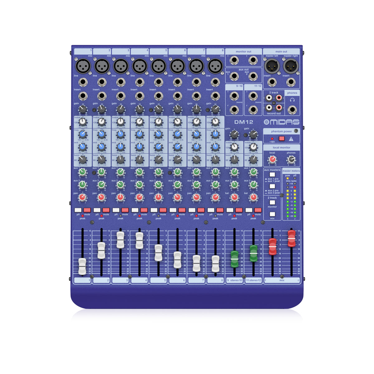 Midas DM12 12-channel Analog Mixer – Swee Lee Singapore