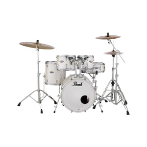Pearl DMP905PC-229 Decade Maple 5-Piece Shell Pack (2016B/1007T/1208T/1414F/1455S), White Satin Pearl
