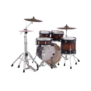 Pearl DMP905PC-260 Decade Maple 5-Piece Shell Pack (2016B/1007T/1208T/1414F/1455S), Satin Brown Burst