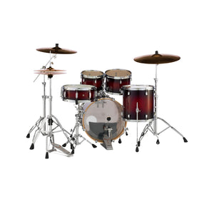 Pearl DMP905PC-261 Decade Maple 5-Piece Shell Pack (2016B/1007T/1208T/1414F/1455S), Gloss Deep Red Burst