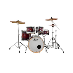 Pearl DMP905PC-261 Decade Maple 5-Piece Shell Pack (2016B/1007T/1208T/1414F/1455S), Gloss Deep Red Burst