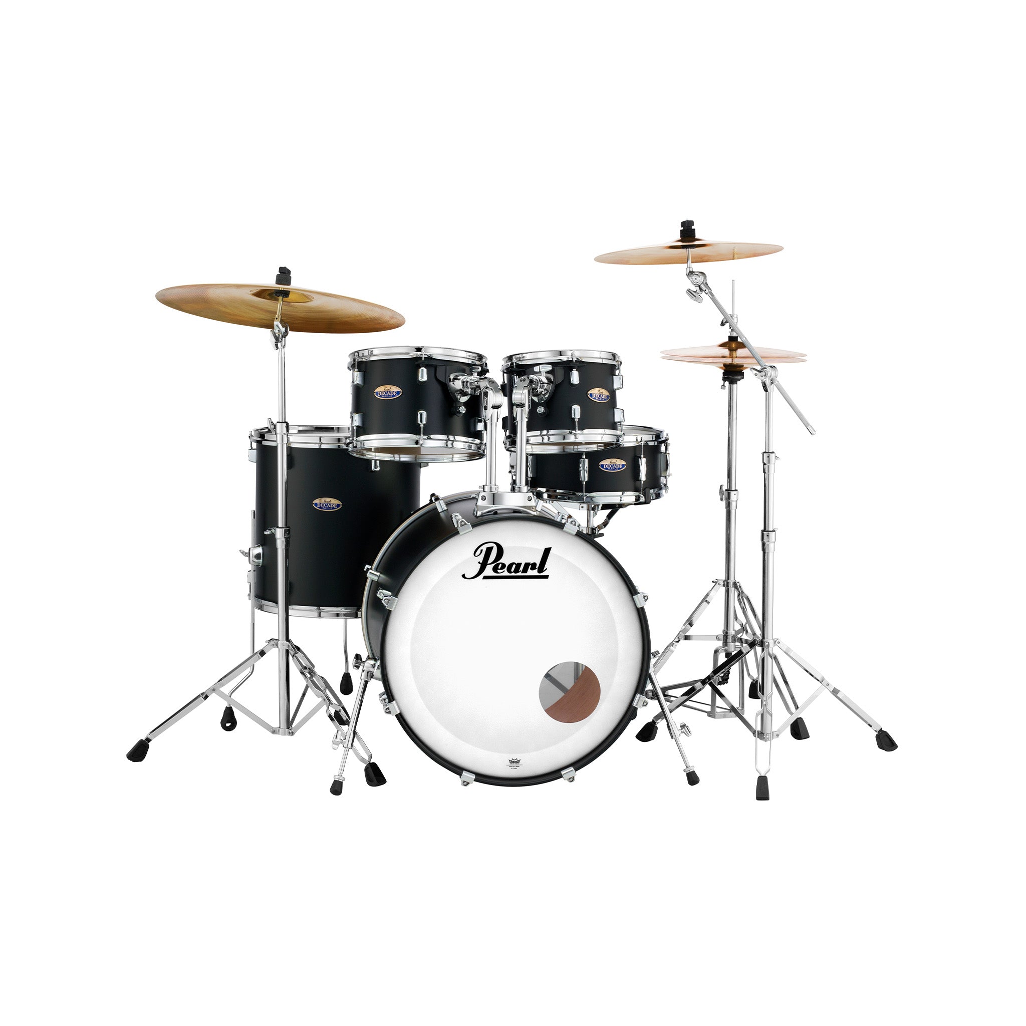 Pearl DMP925SP/C#227 DMP 5-Pc Shell Pack(2218B/1007T/1208T/1616F/1455S), Satin Slate Black