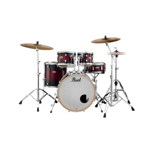 Pearl DMP925SPC-261 Decade Maple 5-Piece Shell Pack (2218B/1007T/1208T/1616F/1455S), Gloss Deep Red
