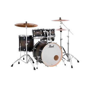 Pearl DMP925SPC-262 Decade Maple 5-Piece Shell Pack (2218B/1007T/1208T/1616F/1455S), Satin Black Burst