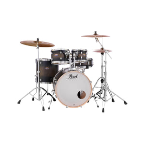 Pearl DMP925SPC-262 Decade Maple 5-Piece Shell Pack (2218B/1007T/1208T/1616F/1455S), Satin Black Burst